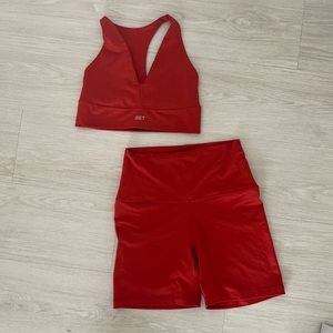 SET active luxform bra and shorts - medium - sunset